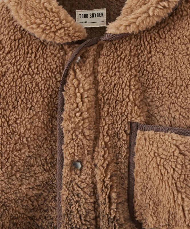 Adirondack Ombre Sherpa Chore Jacket in Espresso Bean