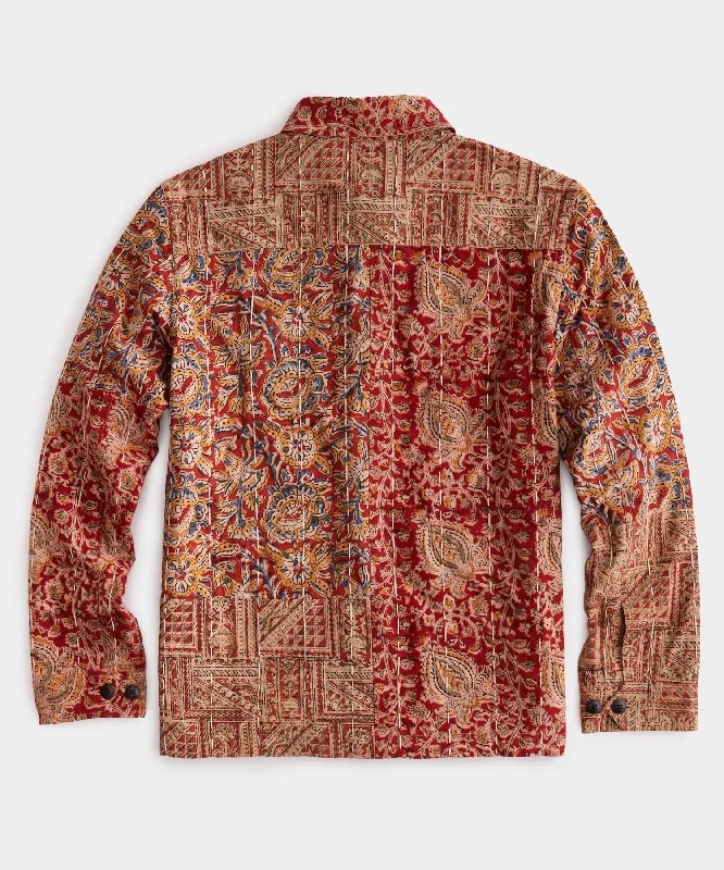 Patchwork Kalamkari Shirt Jacket