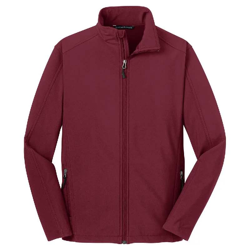 Port Authority Men's Maroon Core Soft Shell Jacket