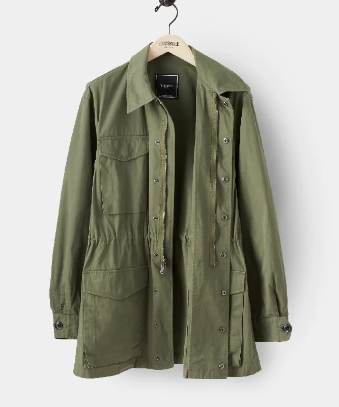 Italian Ripstop Field Jacket in Olive