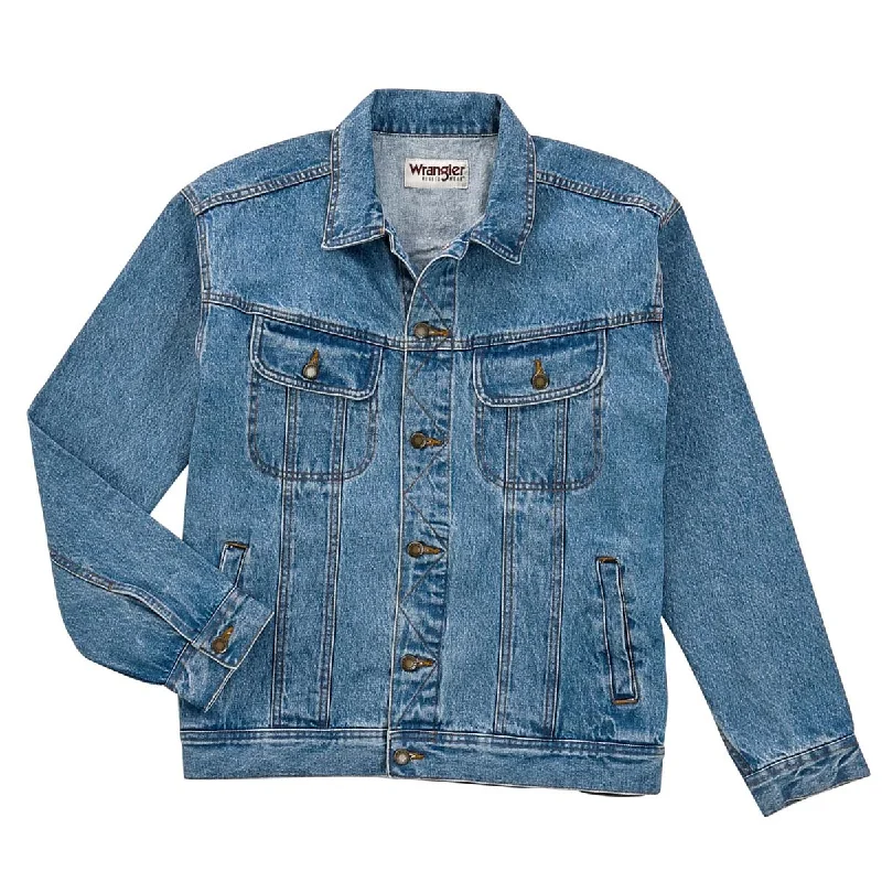 Wrangler Men's Light Blue Rugged Wear Denim Jacket