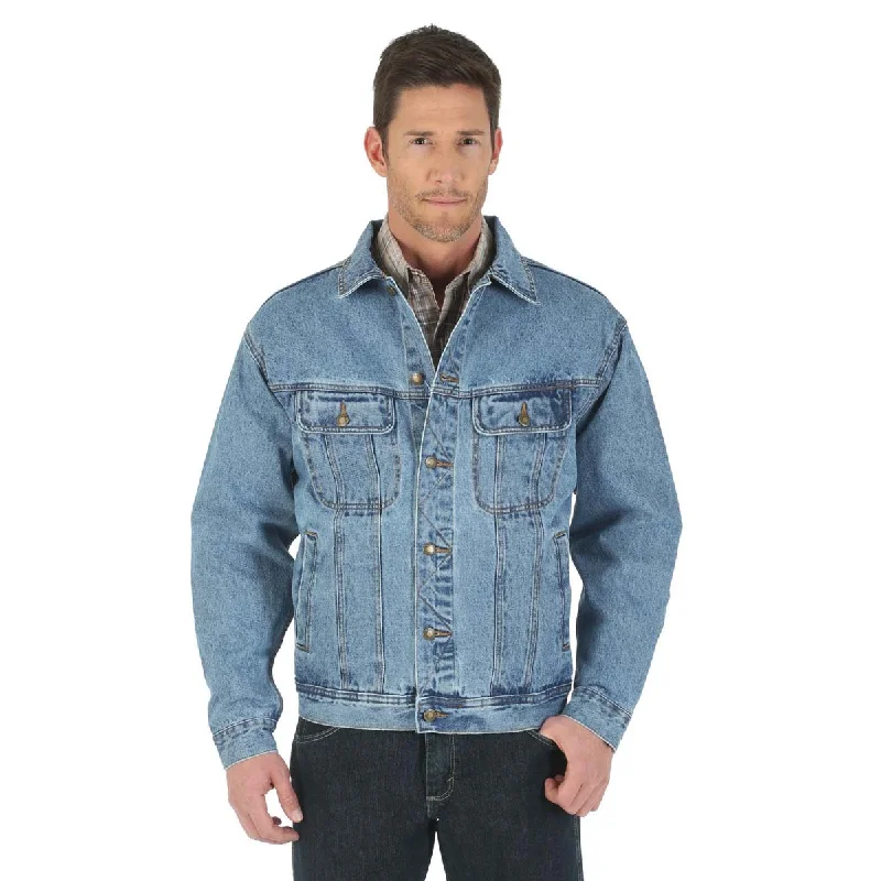 Wrangler Men's Light Blue Rugged Wear Denim Jacket