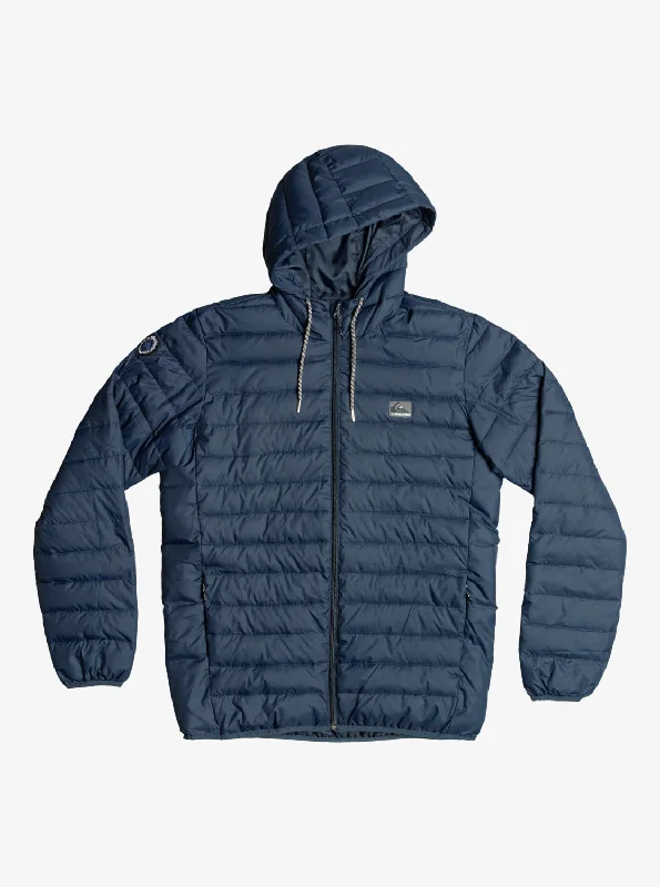 Scaly Puffer Jacket - Navy Blazer