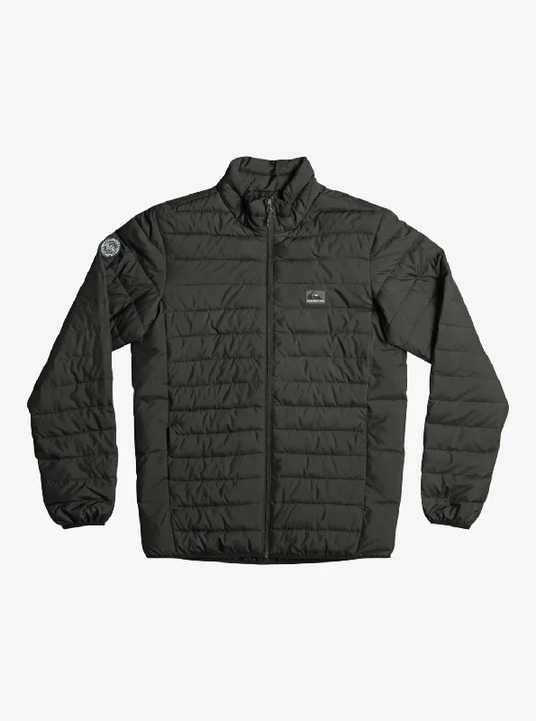 Scaly Puffer Jacket - Black