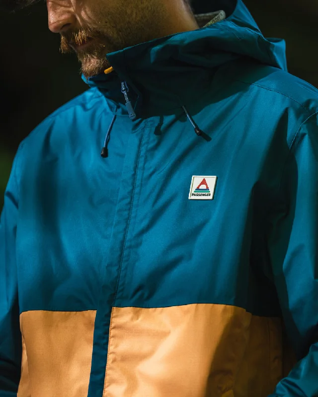 Season Water Resistant Recycled Jacket - Corsair Blue/ Apricot