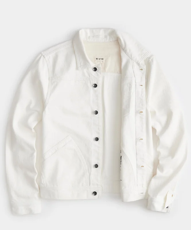 Japanese Selvedge Denim Jacket in White