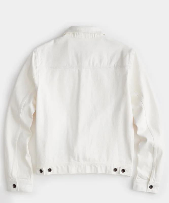 Japanese Selvedge Denim Jacket in White