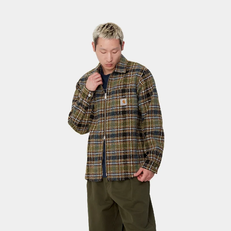 Stroy Check Shirt Jacket | Black