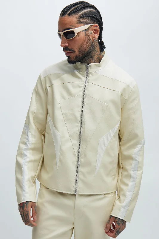 Sydney Moto Jacket - Cream/combo