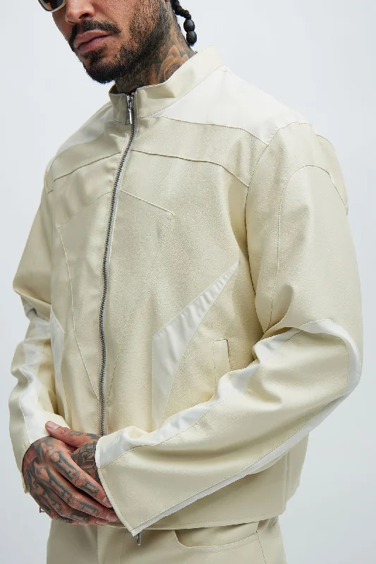 Sydney Moto Jacket - Cream/combo