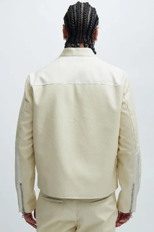 Sydney Moto Jacket - Cream/combo