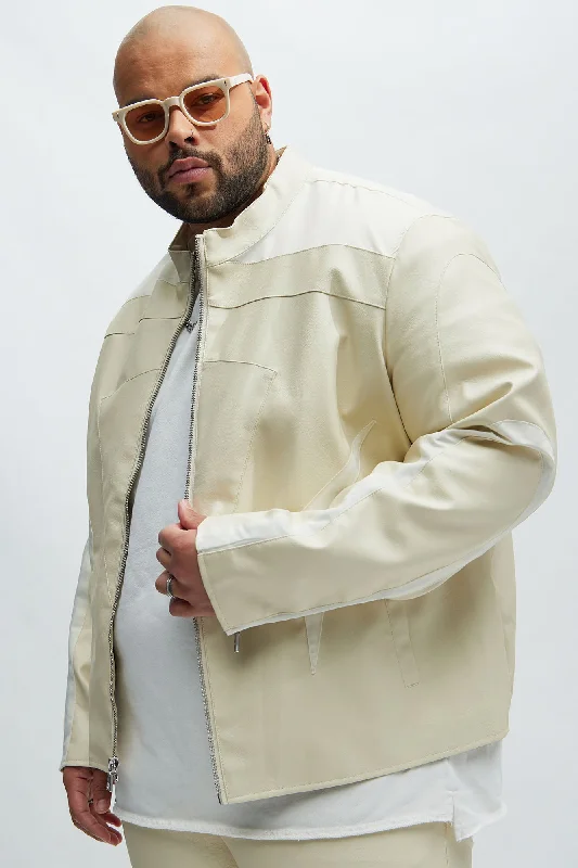 Sydney Moto Jacket - Cream/combo