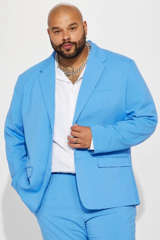 The Modern Stretch Suit Jacket - Blue