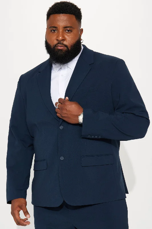 The Modern Stretch Suit Jacket - Navy