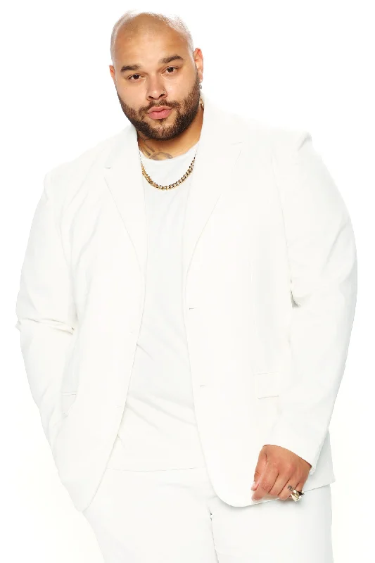 The Modern Stretch Suit Jacket - Off White