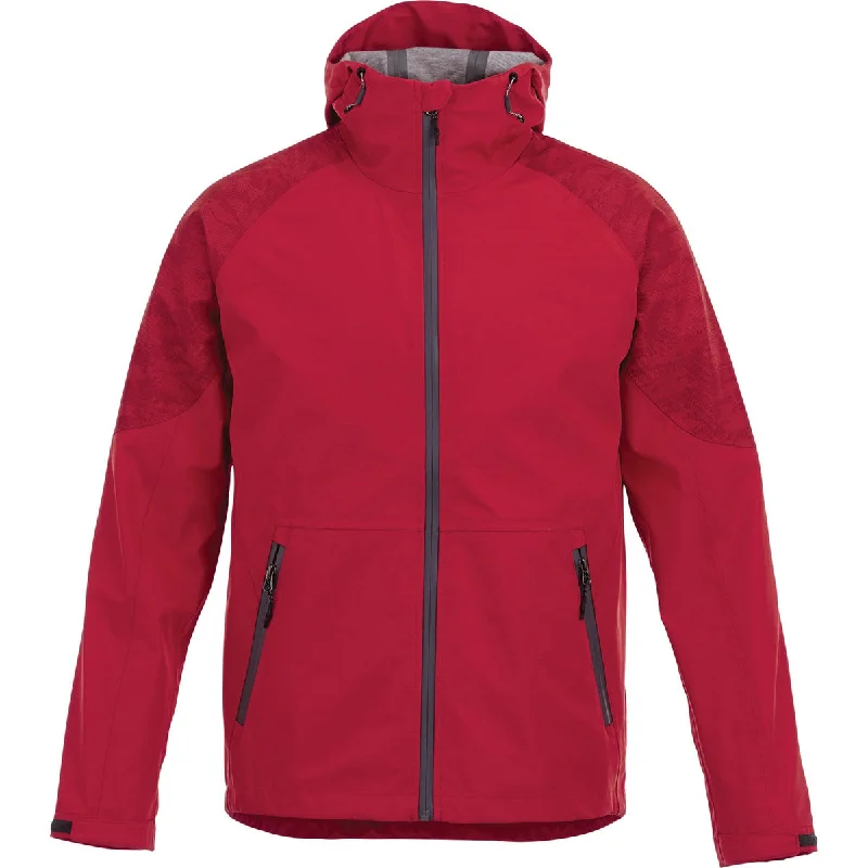 Elevate Men's Vintage Red Index Softshell Jacket