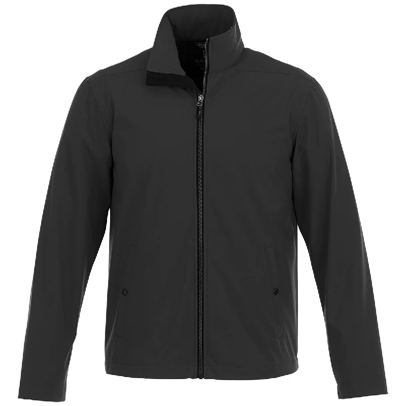 Elevate Men's Black Karmine Softshell Jacket