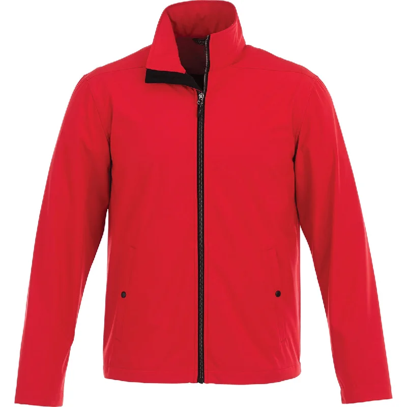 Elevate Men's Team Red Karmine Softshell Jacket