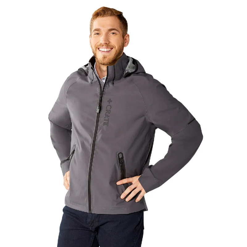 Elevate Men's Grey Storm Oracle Softshell Jacket