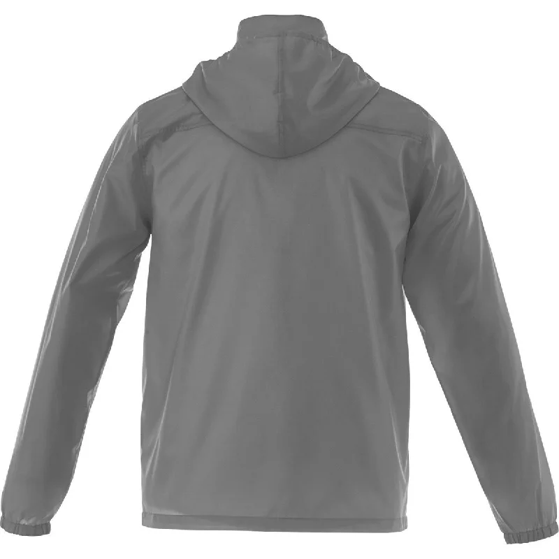 Elevate Men's Steel Grey Darien Packable Jacket