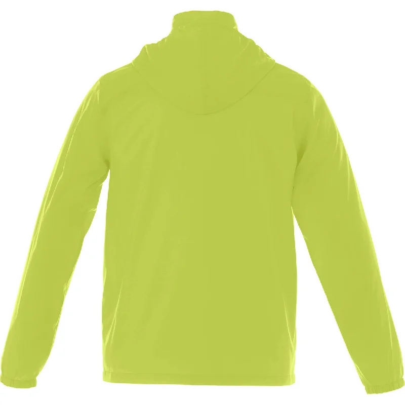 Elevate Men's Hi-Liter Green Darien Packable Lightweight Jacket