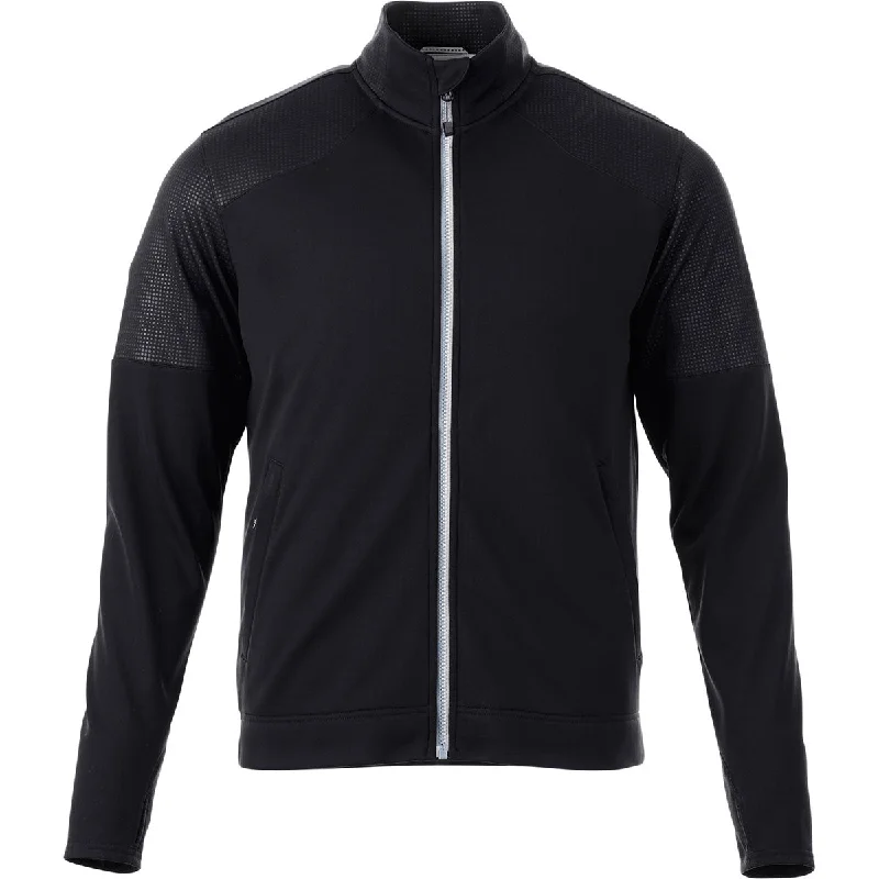 Elevate Men's Black Senger Knit Jacket