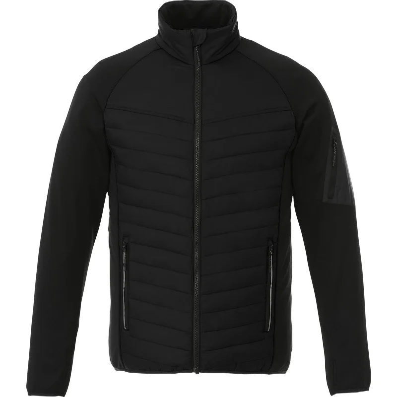 Elevate Men's Black/Black Banff Hybrid Insulated Jacket