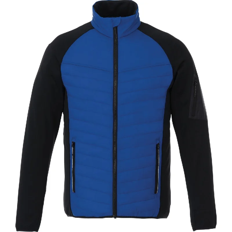 Elevate Men's New Royal/Black Banff Hybrid Insulated Jacket