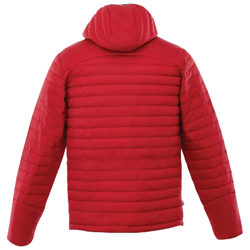 Elevate Men's Team Red Silverton Packable Insulated Jacket