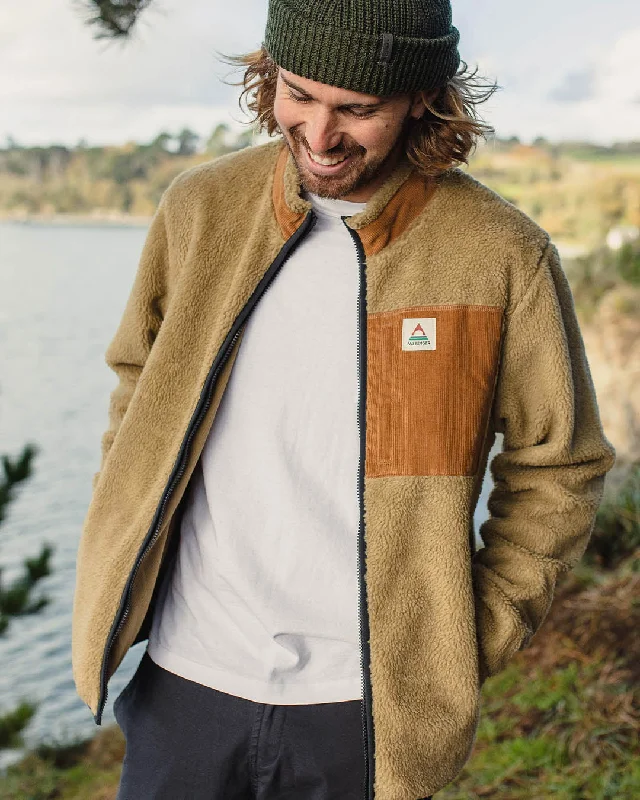 Trekker Recycled Deep-Pile Sherpa Fleece - Biscuit