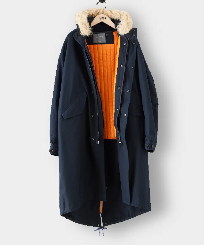 Todd Snyder x Private White Fishtail Parka in Navy