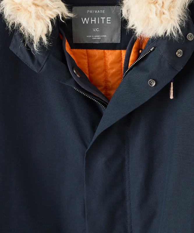 Todd Snyder x Private White Fishtail Parka in Navy