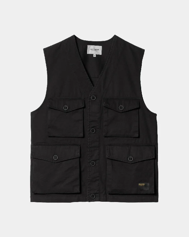 Unity Vest | Black (heavy enzyme wash)