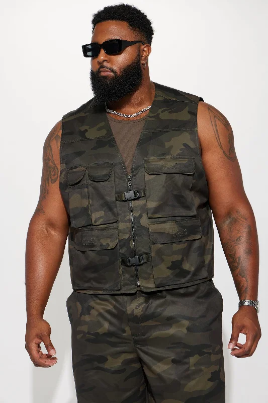 What Else Camo Cargo Vest - Camouflage