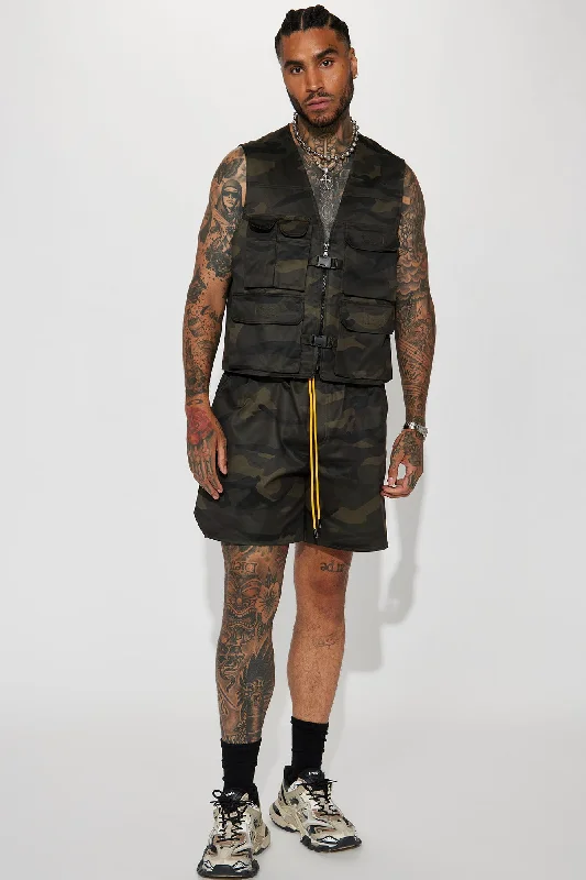 What Else Camo Cargo Vest - Camouflage