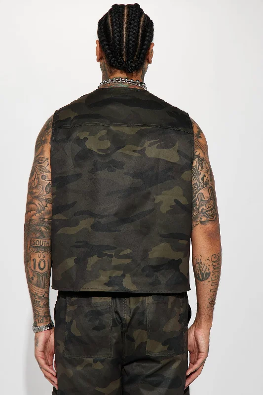 What Else Camo Cargo Vest - Camouflage